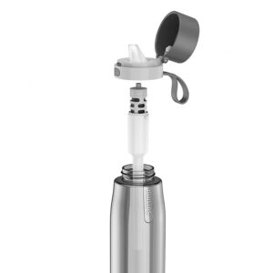 Botella de filtración Philips GoZero de 660ml Tritan Gris